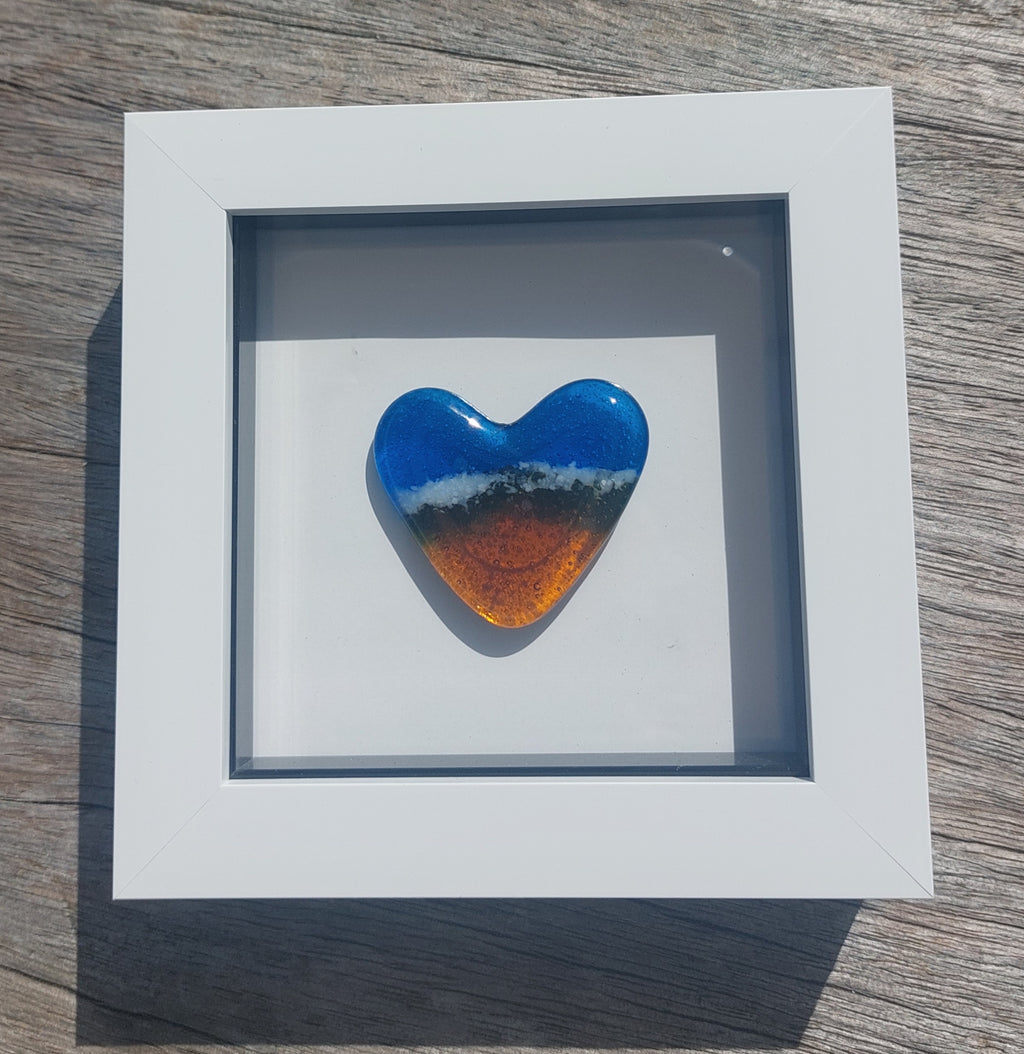 Framed Heart - Beach and Sea