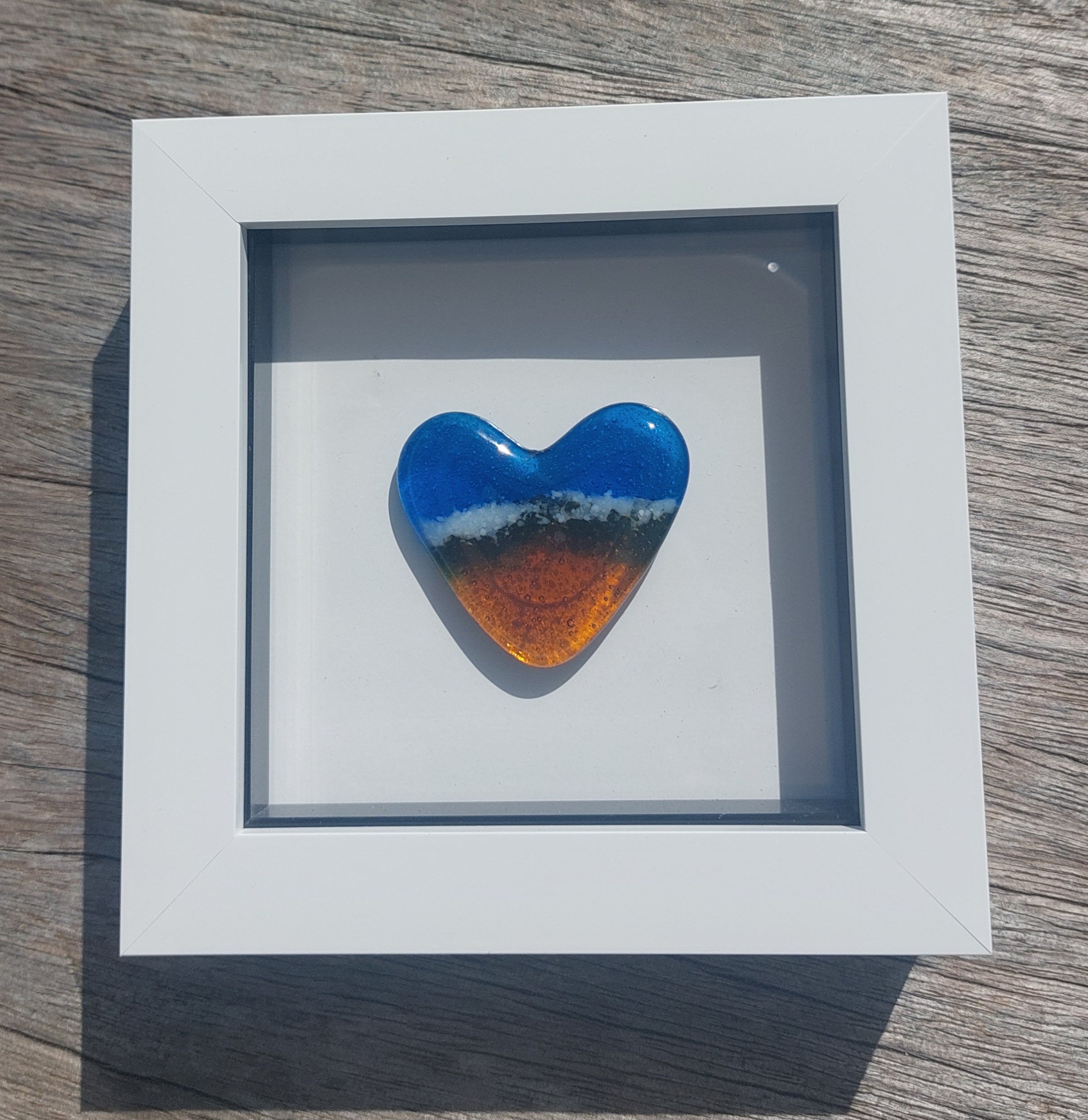 Framed Heart - Beach and Sea