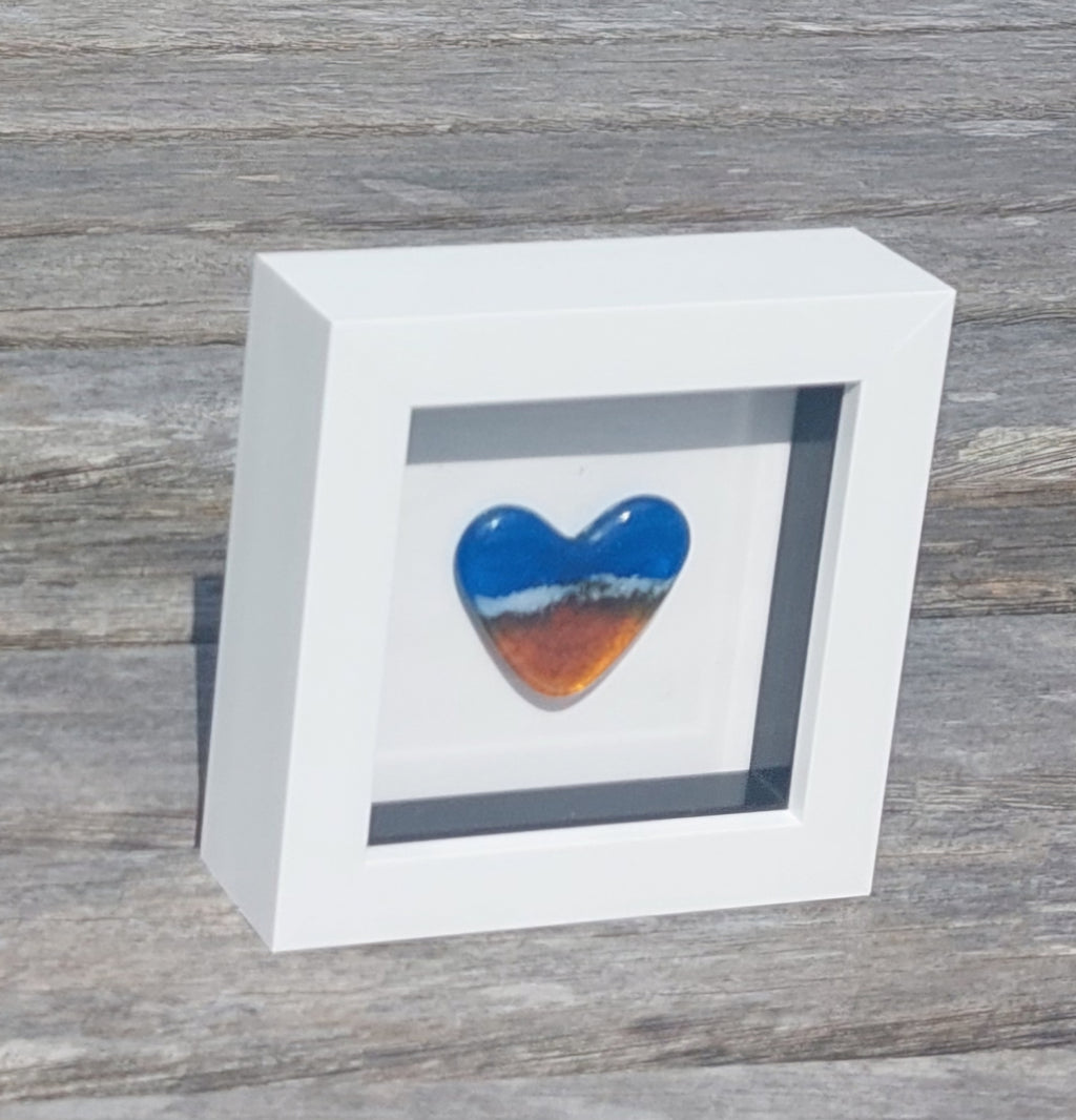 Framed Heart - Beach and Sea