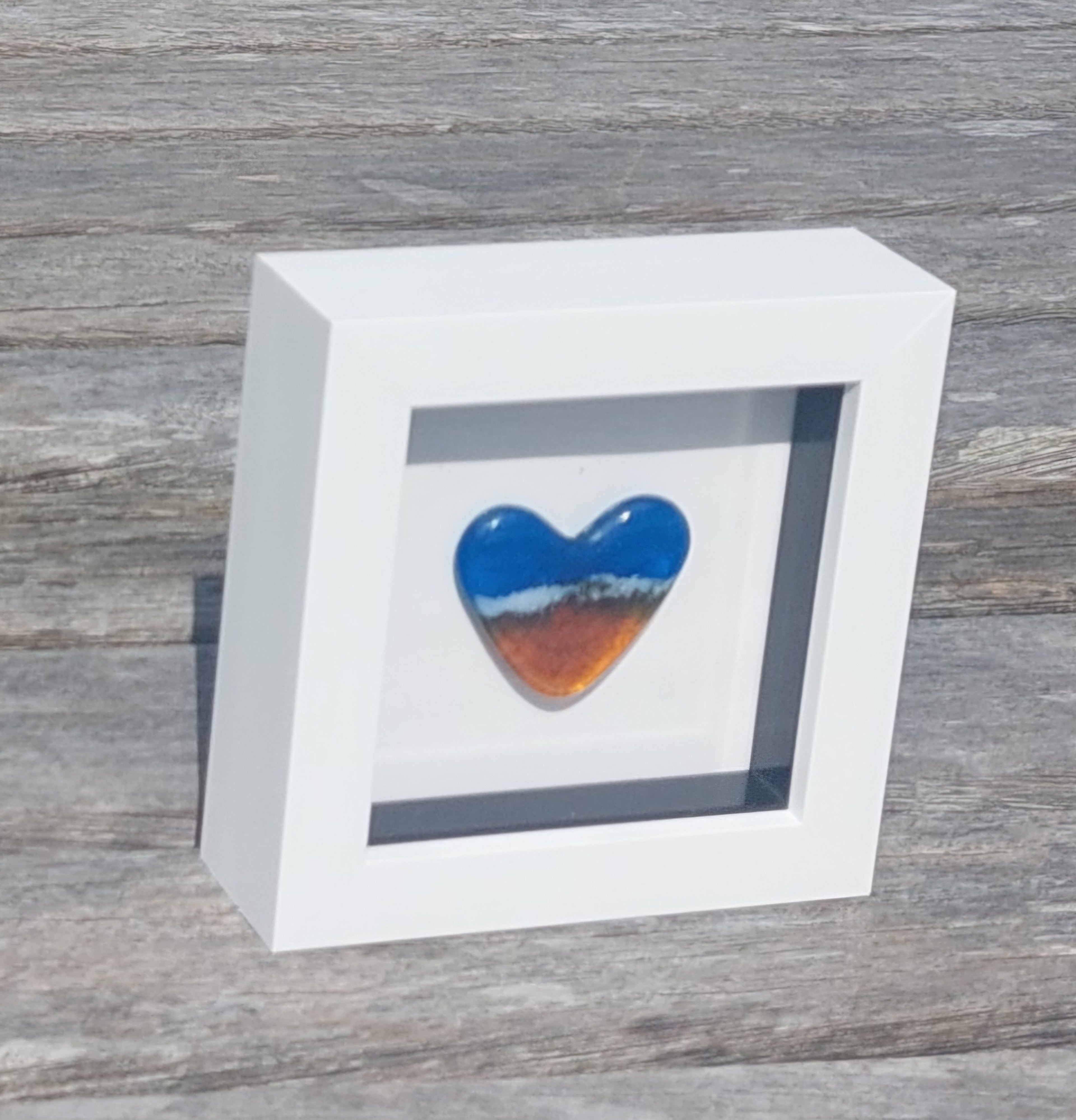 Framed Heart - Beach and Sea