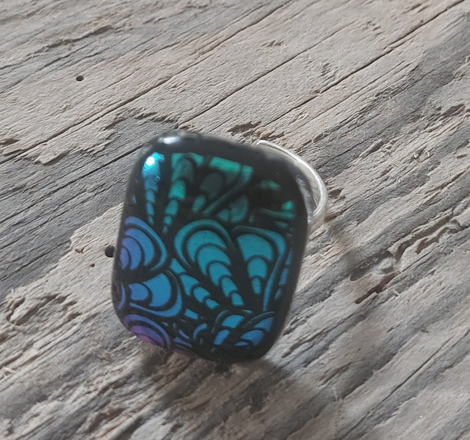 Ring - Peacock feather design - R102