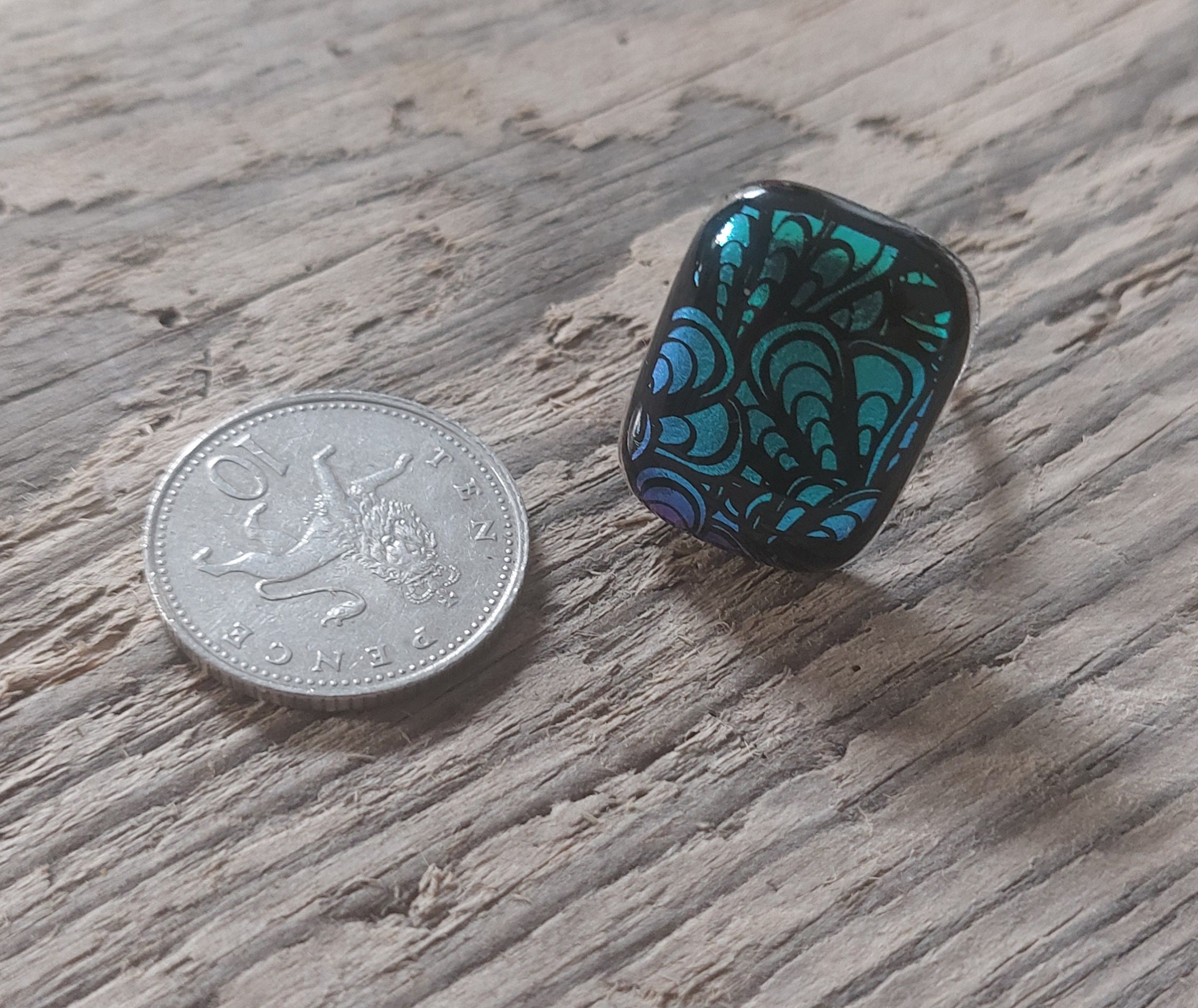 Ring - Peacock feather design - R102