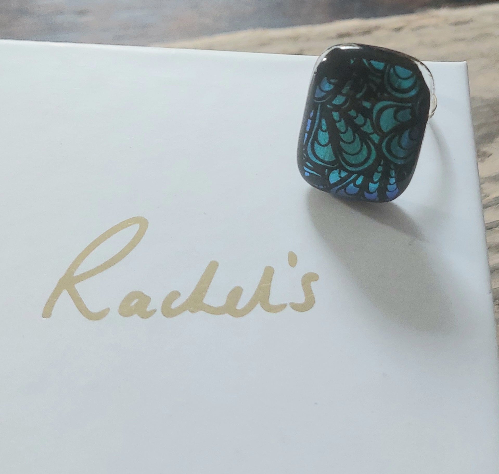 Ring - Peacock feather design - R102