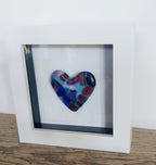 Mini Framed Heart - Multi Blues