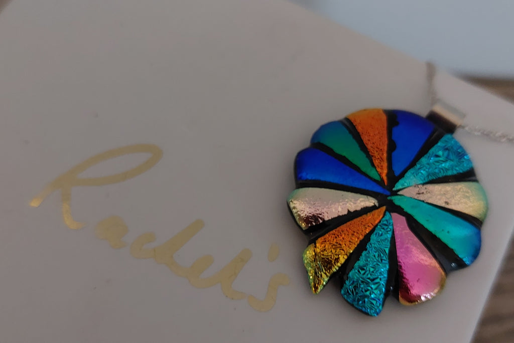 Necklace - Dichroic 'Flower' - N 107