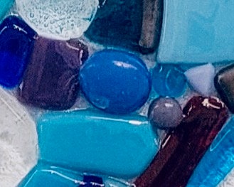 Suncatcher/ Decorative Hanging - Fused Glass Heart