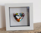 Mini Framed Heart - MULTI COLOURED