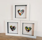 Mini Framed Heart - MULTI COLOURED