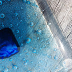 Coaster - Blue with dichroic glass centre